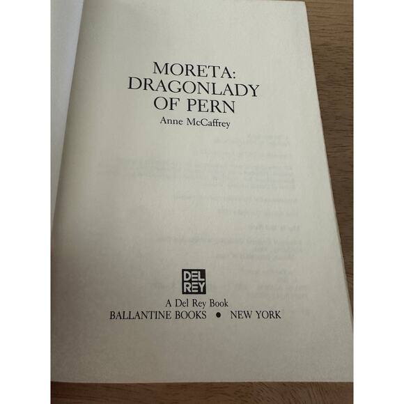 Anne McCaffrey, 2 BKS Moreta DragonLady of Pern & Nerilka's Story HC/BC/DJ/1stEd - Picture 6 of 16